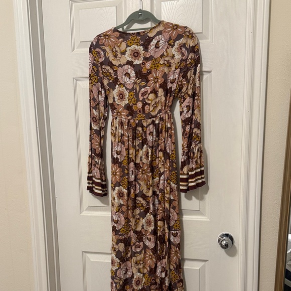 Floral Long Sleeve Maxi Duster - Picture 6 of 7